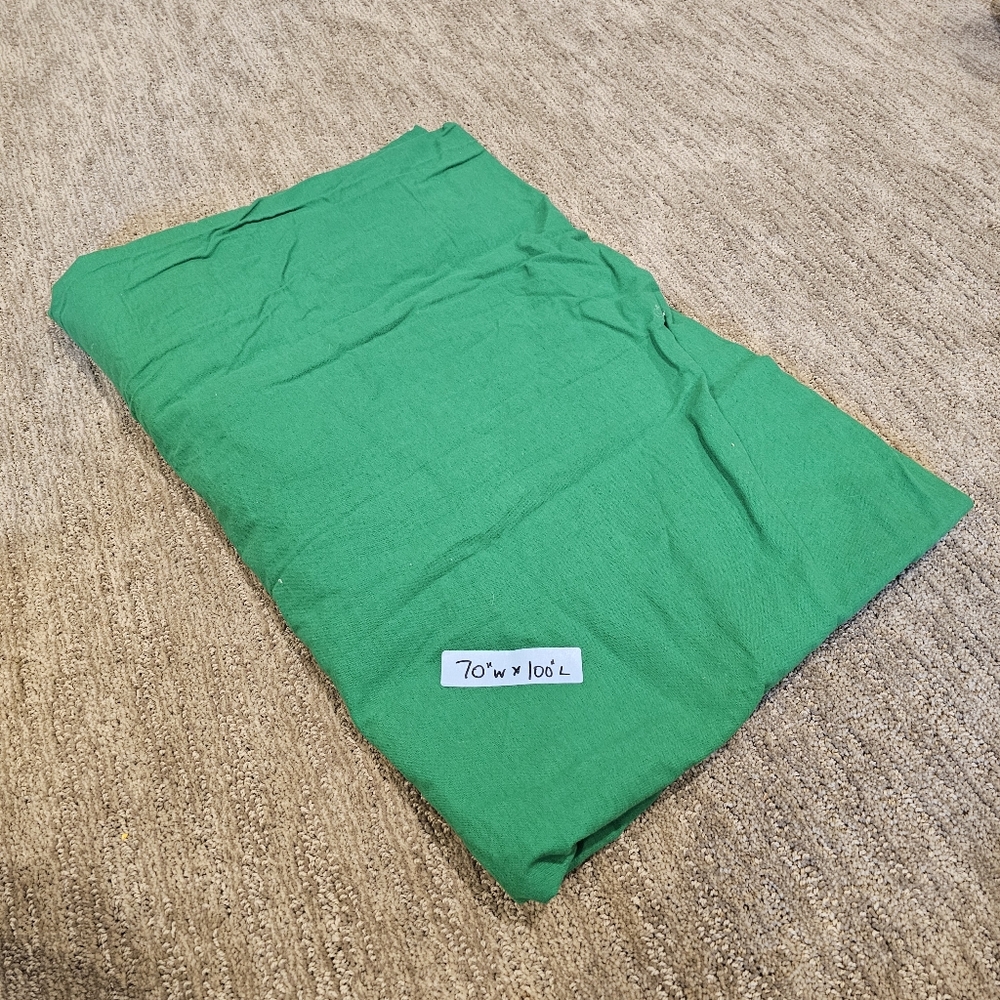 Vibrant Green Screen Fabric - With Pouch For Curtain Rod 70x100"